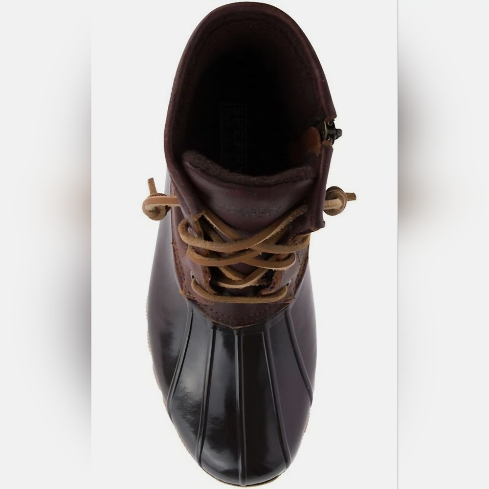 Sperry Topsider Saltwater Navy and Dark Duck Boots 8.5
